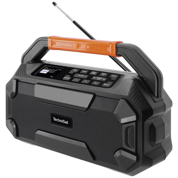 Byggarbetsradio TechniSat DIGITRADIO 231 OD DAB, DAB+, FM Väckningsfunktion, uppladdningsbart Svart