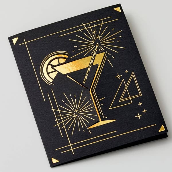 Cricut Insert Cards FOIL Celebration S40 Kortlek Röd, Blå