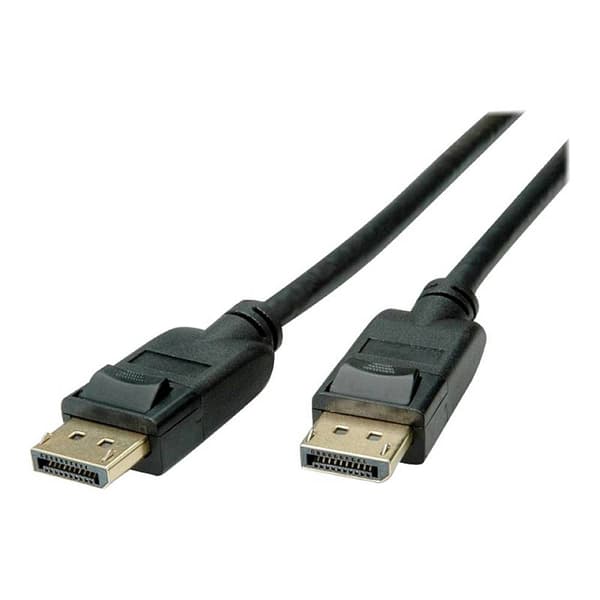Roline green DisplayPort Anslutningskabel DisplayPort-kontakt 2.00 m Svart 11.44.5811 8K UHD, Skärmad, TPE-hölje, Halog