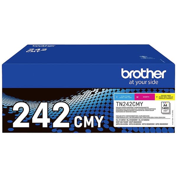 Brother Toner TN-242CMY Original Kombi-pack Cyan, Magenta, Gul 1400 sidor TN242CMY