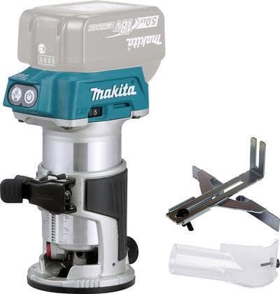 Makita DRT50 - trimfræser - ledningsfri - klemmuffe 8 mm - uden batteri - 18 V (DRT50Z)