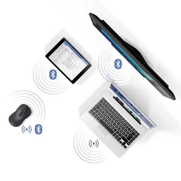 Hama MW-650 WiFi mus Bluetooth, Trådlös Optisk Svart 6 Knappar 2400 dpi
