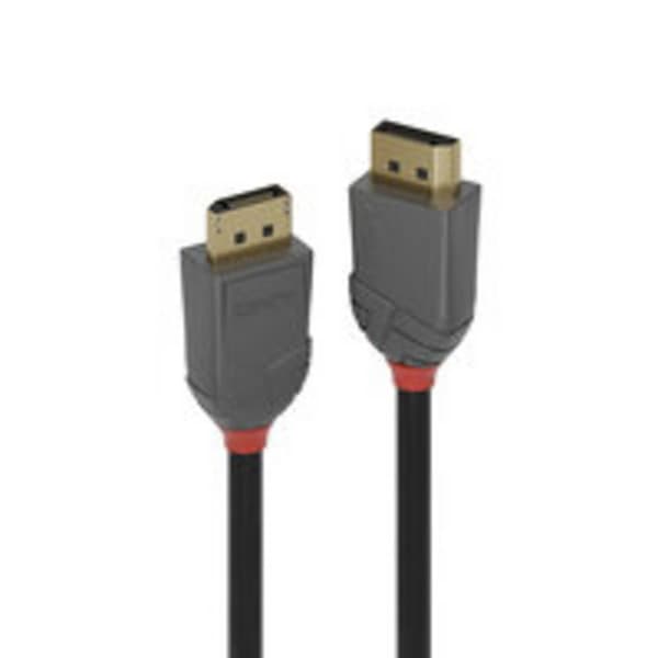 LINDY Anslutningskabel DisplayPort-kontakt, DisplayPort-kontakt 10.00 m Svart 36486 DisplayPort-kabel