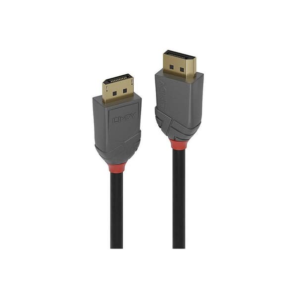 LINDY Anslutningskabel DisplayPort-kontakt, DisplayPort-kontakt 10.00 m Svart 36486 DisplayPort-kabel