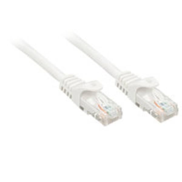 LINDY 48204 RJ45 Nätverkkabel, Patchkabel CAT 6 U/UTP 3.00 m Vit 1 st