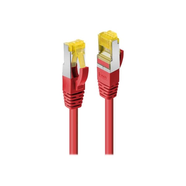 LINDY 47292 RJ45 Nätverkkabel, Patchkabel CAT 6a (råkabel CAT 7) S/FTP 1.00 m Röd 1 st