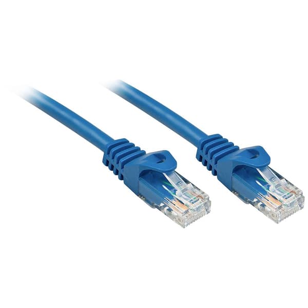 LINDY 48177 RJ45 Nätverkkabel, Patchkabel CAT 6 U/UTP 10.00 m Blå 1 st