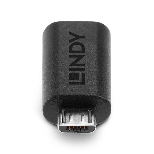 LINDY USB 2.0 Adapter [1x USB-C® hona - 1x USB 2.0 Micro-B hane]