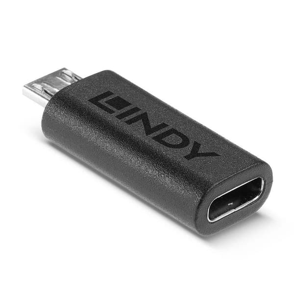 LINDY USB 2.0 Adapter [1x USB-C® hona - 1x USB 2.0 Micro-B hane]