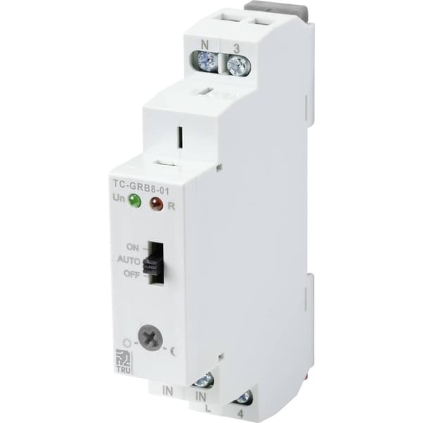 TRU COMPONENTS TC-9962740 TC-GRB8-01+PLS-02-0.2m Ljussensor 1 st 240 V/AC 1 NO (L x B x H) 90 x 64 x 18 mm