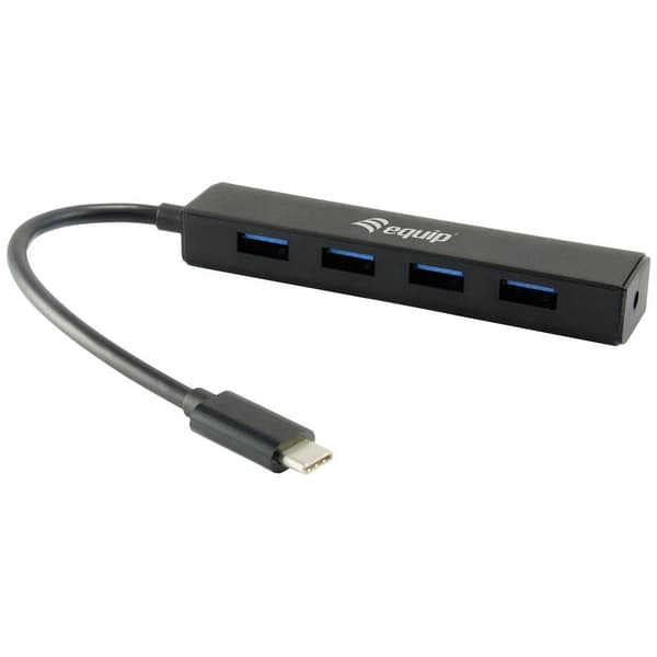 Equip 4 Port USB-C® (USB 3.1) Multiport Hubb Svart