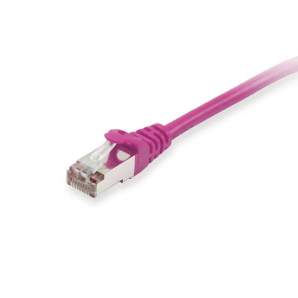 Equip 605554 RJ45 Nätverkkabel, Patchkabel CAT 6 S/FTP 5.00 m Violett guldpläterad kontakt 1 st
