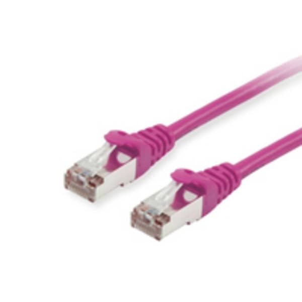 Equip 605554 RJ45 Nätverkkabel, Patchkabel CAT 6 S/FTP 5.00 m Violett guldpläterad kontakt 1 st