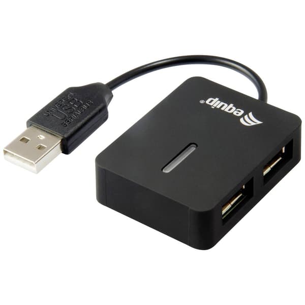 Equip 2 Port USB 2.0-Hub Svart