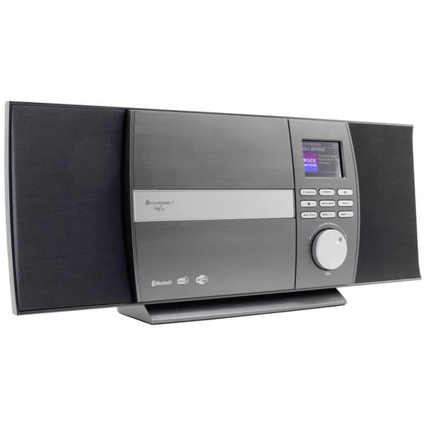 Internet-CD-radio soundmaster ICD1010AN Internet, DAB+, FM inkl. fjärrkontroll Antracit / svart