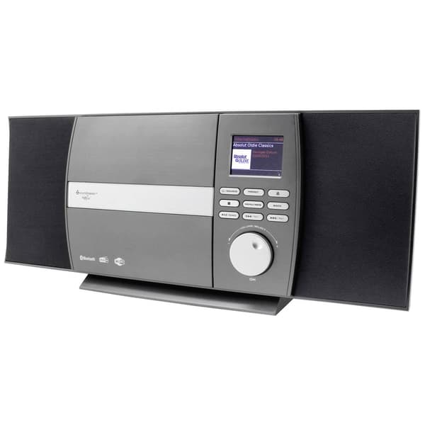 Internet-CD-radio soundmaster ICD1010AN Internet, DAB+, FM inkl. fjärrkontroll Antracit / svart