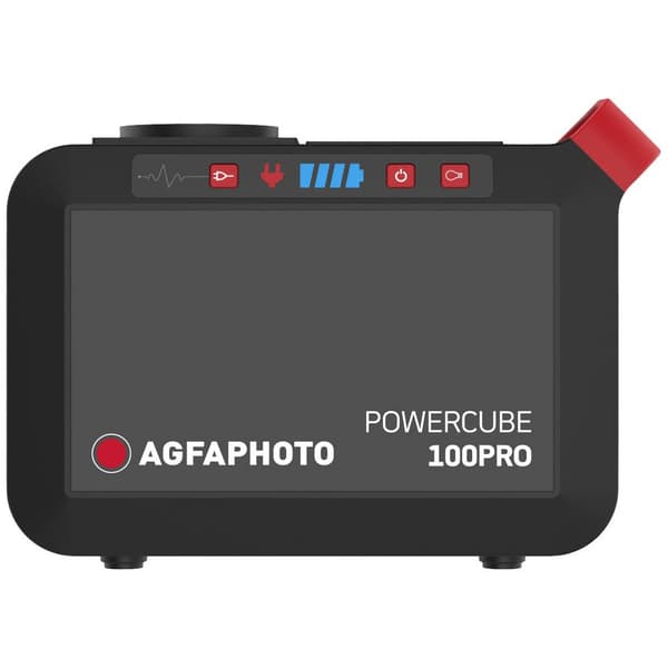 AgfaPhoto PPS100Pro Powerstation Li-Ion Svart, Röd Utan laddningsregulator
