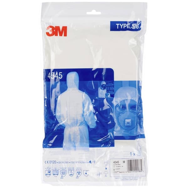 3M 45453XL Skyddsdräkt 4545 Storlek: XXXL Vit