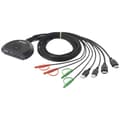 Miniatyrbild 1 av 4: SpeaKa Professional SP-KVM-210 2 Port KVM-switch HDMI Tangentbord 4096 x 2160 Pixel
