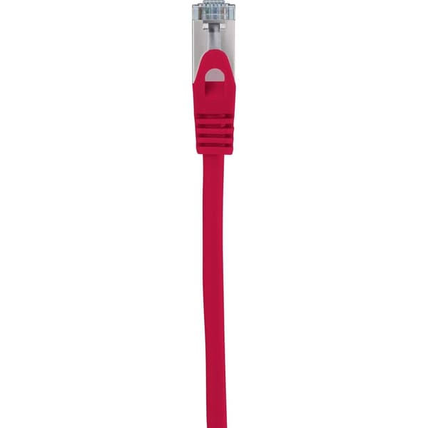 Renkforce RF-5043952 RJ45 Nätverkkabel, Patchkabel CAT 6A S/FTP 10.00 m Röd Flamskyddsmedel 1 st