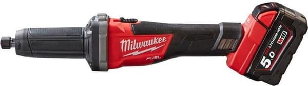 Milwaukee M18 FDG-502X 18V Li-Ion batteri lige kværn sæt (2x 5,0Ah batteri) i HD Box - 6-8mm