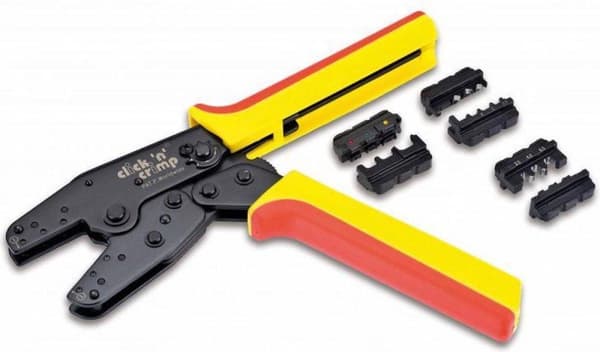 Cimco CLICK N CRIMP 106052 Presseværktøj Solcellestik, isolerede klemmer 0,5 til 6 mm²