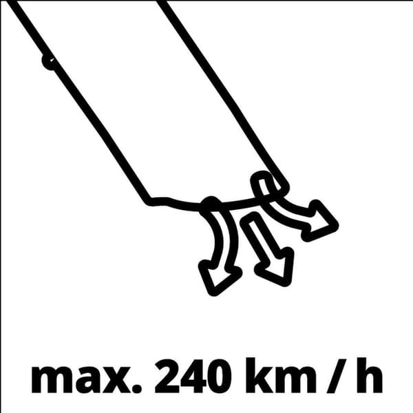 Einhell Sähköinen lehtipuhallin GC-EL 3024 E (puhallus, imurointi & silppuri, imuputki Ø75 mm, imuteho 650 m³/h, silppuamistoiminto 10:1, puhallusnope