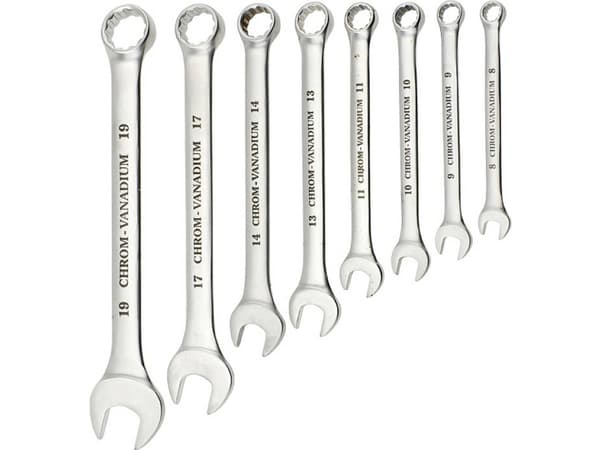 kwb 460300, 17,8,9,10,11,13,14,19 mm, Rustfritt stål, Stål, 8 stykker
