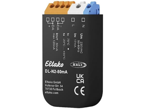 Eltako DALI-väylän virtalähde DL-N2-80mA (33000026)