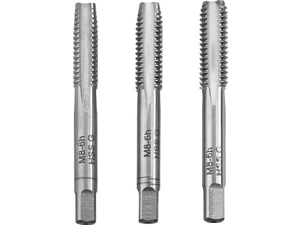 kwb 443310 Gevindskæresats 3 dele M10 1.5 DIN 352 HSS 3 stk
