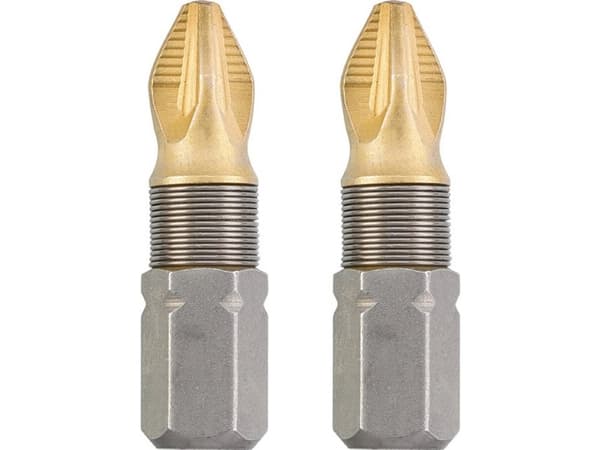 kwb 124101, 2 kpl, Pozidriv, PZ 1, Terästä, 25 mm, 25,4 / 4 mm (1 / 4")