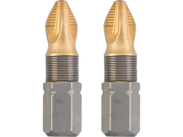 kwb 124101, 2 kpl, Pozidriv, PZ 1, Terästä, 25 mm, 25,4 / 4 mm (1 / 4")