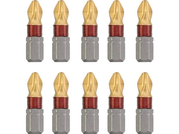 kwb 124012, 1 stykker, Philips, PH 2, Rustfritt stål, 25 mm, 25,4 / 4 mm (1 / 4")