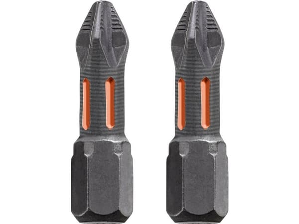 kwb 122001, 2 stykker, Philips, PH 1, Rustfritt stål, 25 mm, 25,4 / 4 mm (1 / 4")