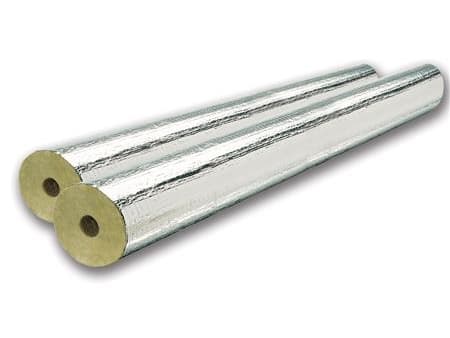 Rockwool 800 armeret alubelagt rørskål. 28mm x 60mm isoleringstykkelse. Længde 1 meter. 6 meter pr kasse.