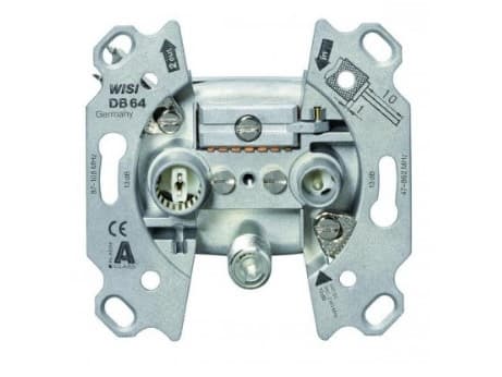 Wisi DB 64, 1 modul(er), 85 dB, Sølv, 70 mm, 22 mm, 70 mm Hopea