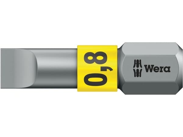 Wera 800/1 BTZ, 1 styck, Platt, 25 mm, 7 mm, 7 mm, 25 mm