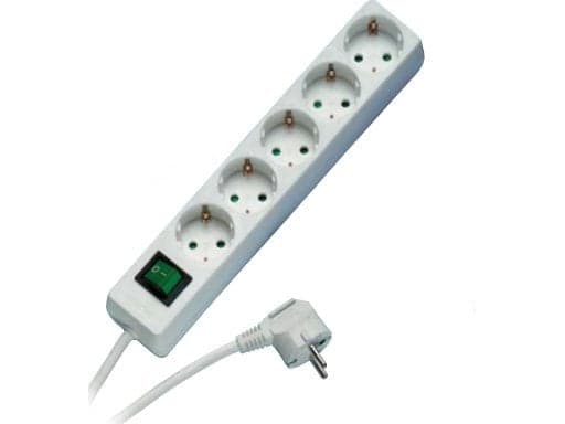Vivanco EBLS 5S, 5 AC-utgångar, Svart, 1,4 m