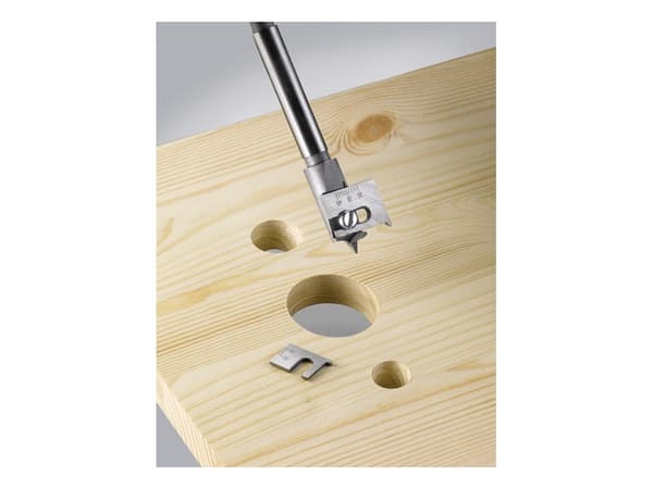 kwb 175440, Drill, 4,5 cm, Løvtre, Mykt tre, Tre, Sølv, Blister, 1 stykker