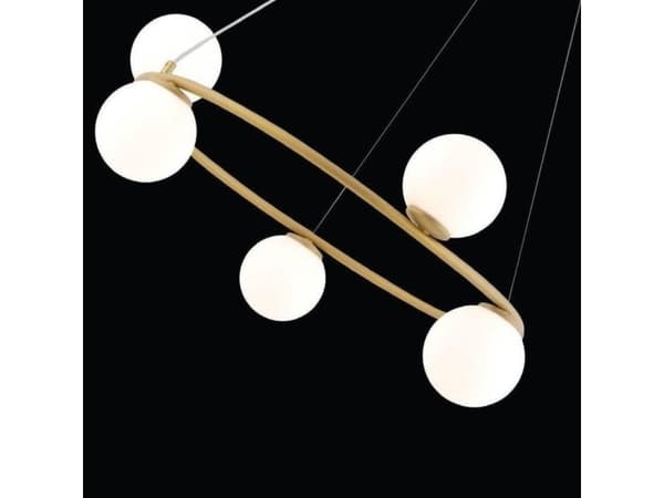 Sigma taklampa GAMA KOŁO Sigma 5-punkts guld modernistisk lampa