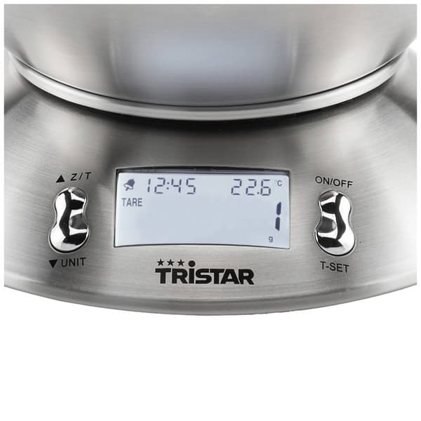 Tristar KW-2436 Köksvåg digital Vägningsområde=5 kg Rostfritt stål