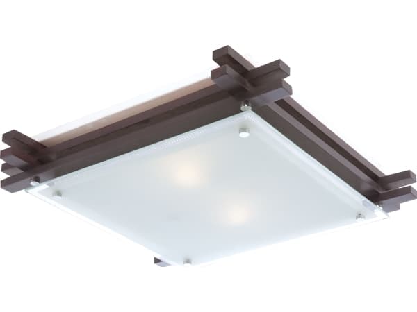 Globo Plafon taklampe Globo Edison taklampe 2x60W E27 hvit/brun 48324-2