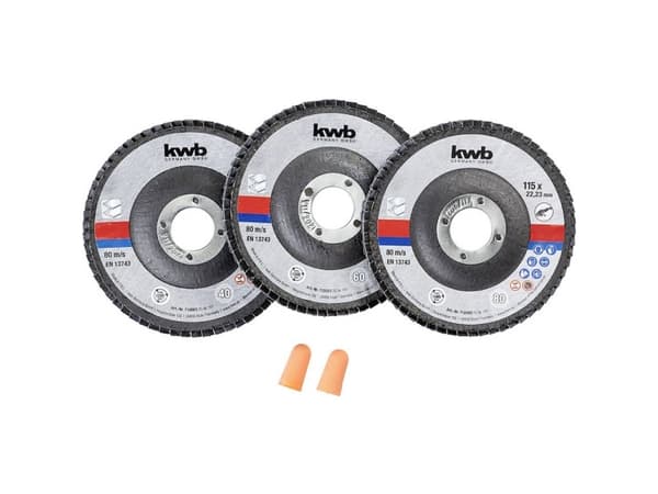 kwb 712061 #####Sandningssats 115 mm 3 st