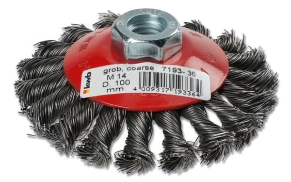 kwb 719336, Stålbørste, 1,4 cm, 10 cm, 0,5 mm, Metall, Stein, Metall