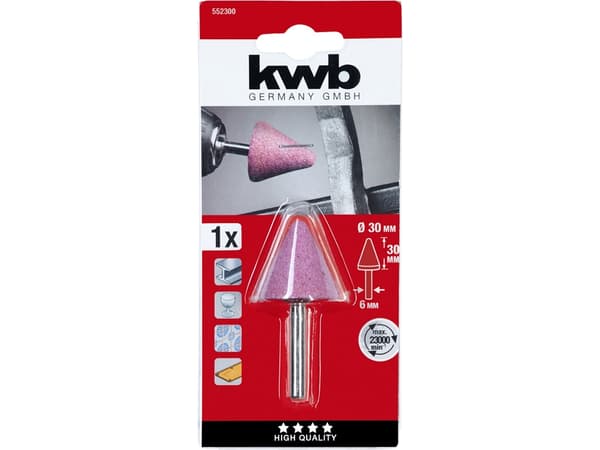 kwb 552300, Slipstift, Keramiska, Glas, Stål, Aluminiumoxid, 23000 RPM, Varje varumärke, Rosa