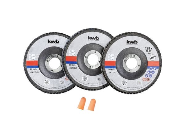 kwb 712062 #####Sandningssats 125 mm 3 st