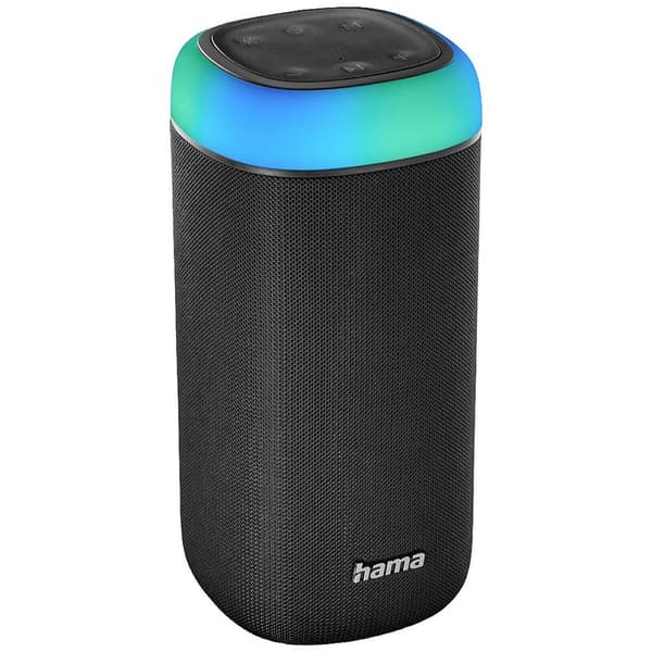 Hama Shine 2.0 Bluetooth-högtalare AUX, Högtalartelefonfunktion, Stänkvattenskyddad, Bärbar Svart Svart