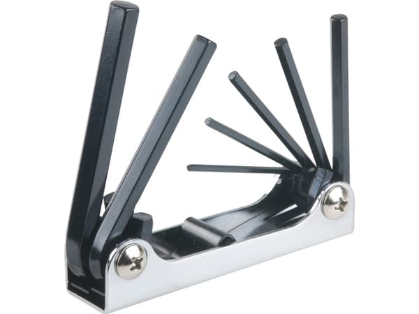kwb 147280, Foldende hex-nøkkelsett, 7 stykker, Stål