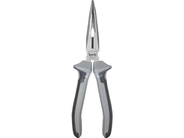 kwb 382620, Bøyd nesetang, Kull stål, Grå, 20 cm
