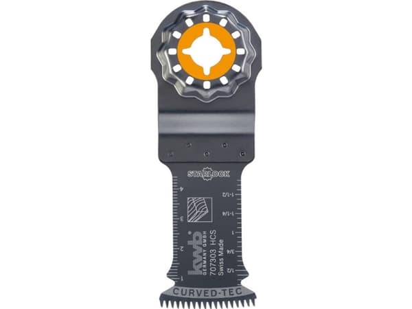 kwb 707303, Sågblad, Parkett, Plast, Polyvinylklorid (PVC), Trä, Stål med hög kolhalt (HCS), 5 cm, 32 mm, 1 styck